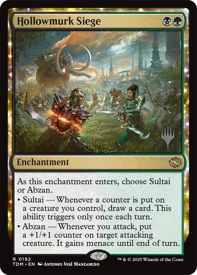 Hollowmurk Siege [Tarkir: Dragonstorm Promos] | Lots Moore NSW
