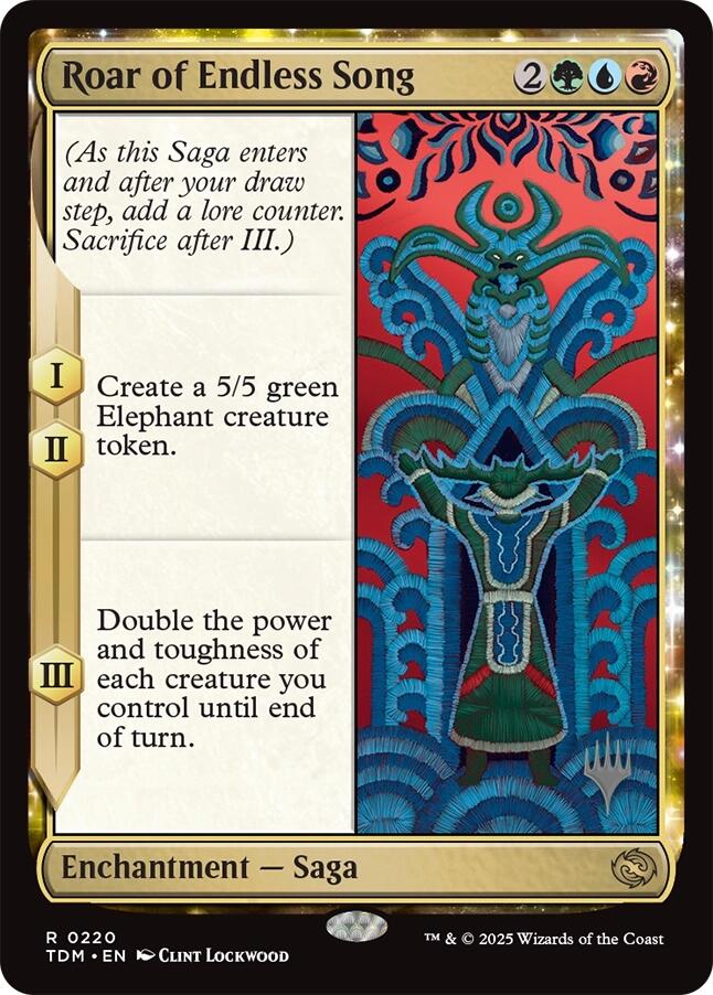 Roar of Endless Song [Tarkir: Dragonstorm Promos] | Lots Moore NSW