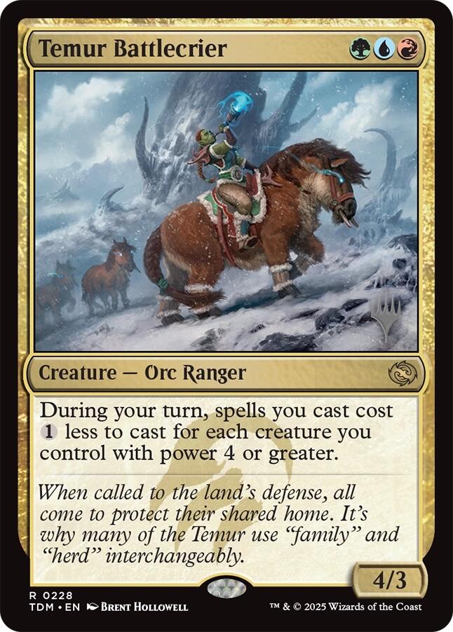 Temur Battlecrier [Tarkir: Dragonstorm Promos] | Lots Moore NSW