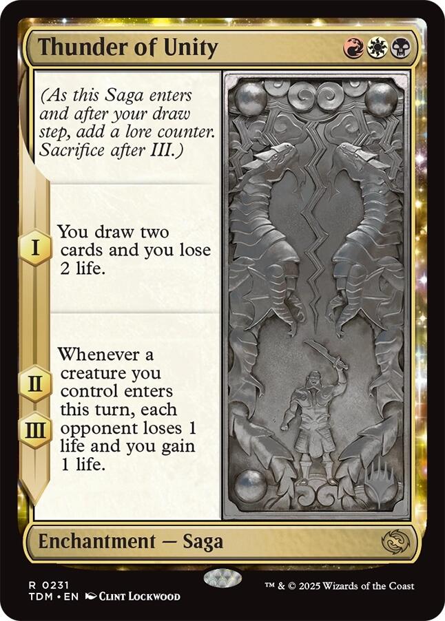 Thunder of Unity (Promo Pack) [Tarkir: Dragonstorm Promos] | Lots Moore NSW
