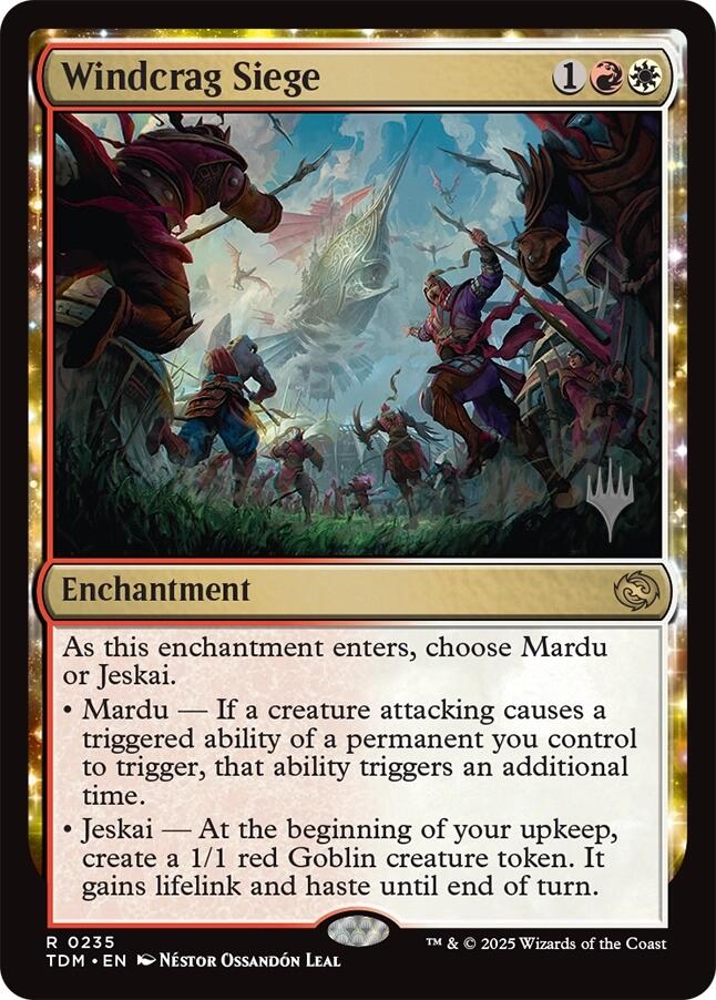 Windcrag Siege [Tarkir: Dragonstorm Promos] | Lots Moore NSW