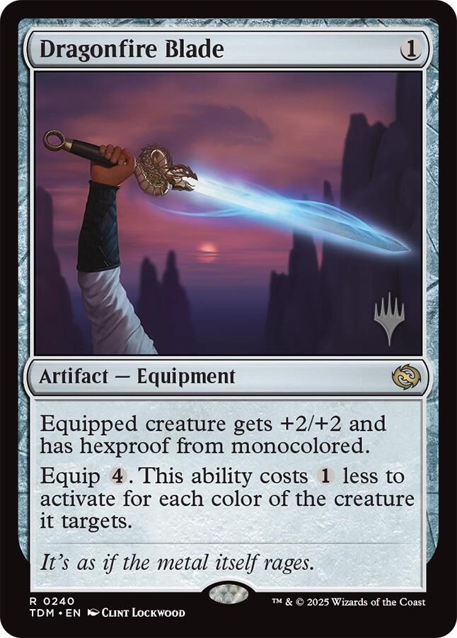 Dragonfire Blade [Tarkir: Dragonstorm Promos] | Lots Moore NSW