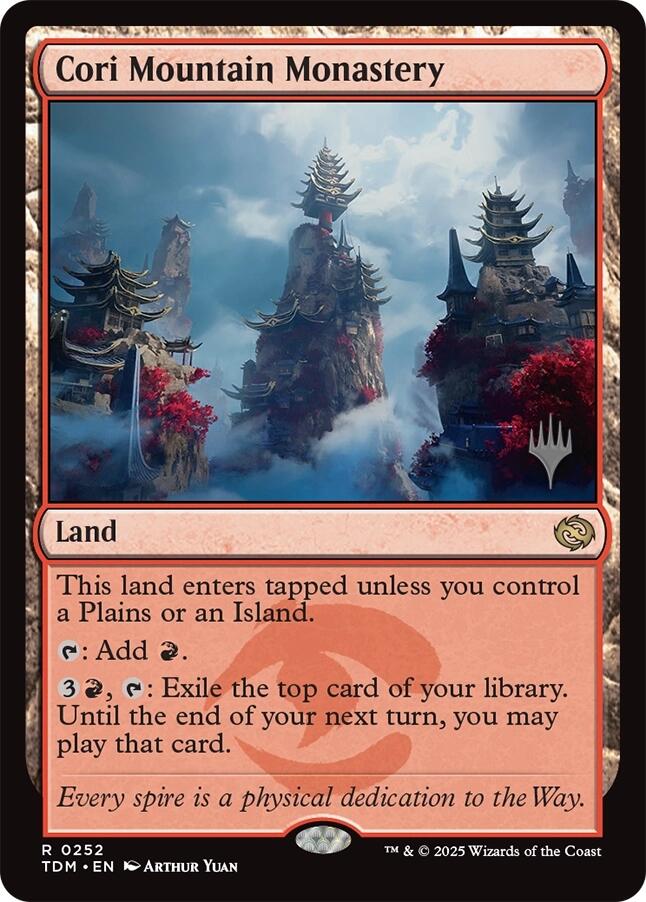 Cori Mountain Monastery [Tarkir: Dragonstorm Promos] | Lots Moore NSW
