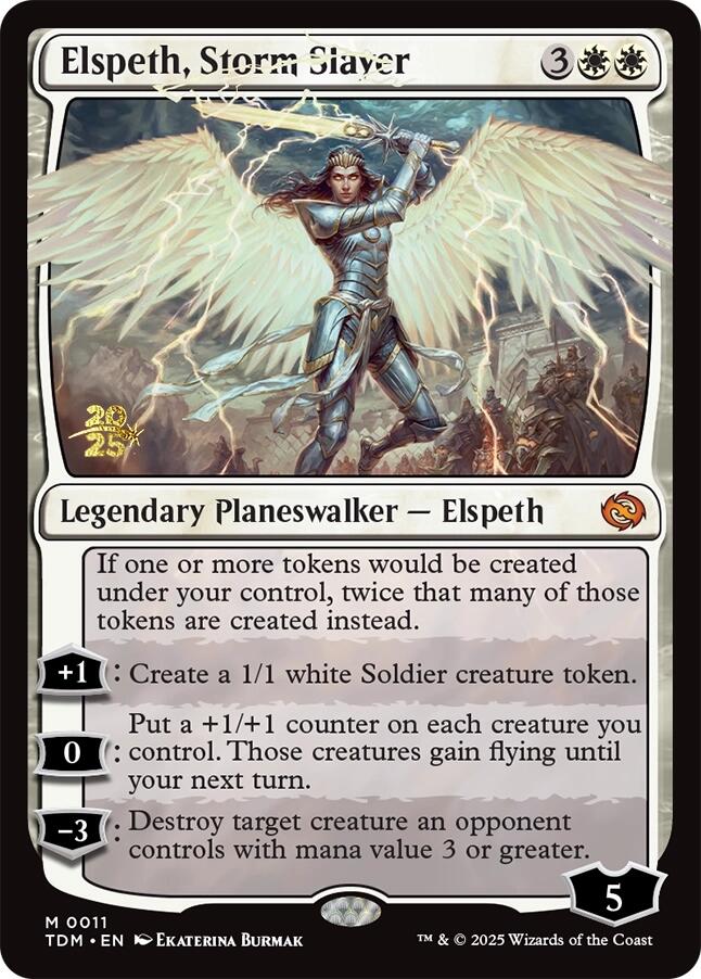 Elspeth, Storm Slayer [Tarkir: Dragonstorm Prerelease Promos] | Lots Moore NSW