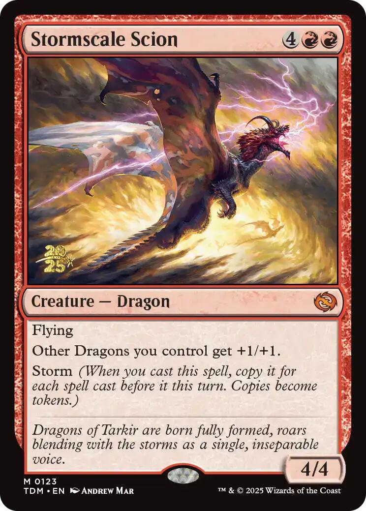 Stormscale Scion [Tarkir: Dragonstorm Prerelease Promos] | Lots Moore NSW