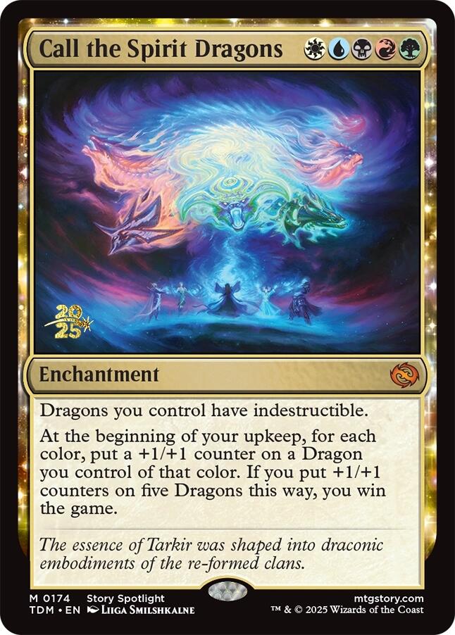 Call the Spirit Dragons [Tarkir: Dragonstorm Prerelease Promos] | Lots Moore NSW