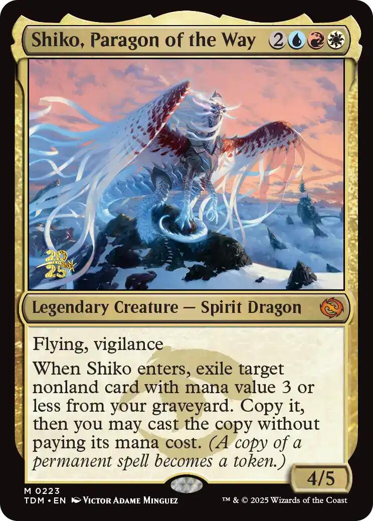 Shiko, Paragon of the Way [Tarkir: Dragonstorm Prerelease Promos] | Lots Moore NSW