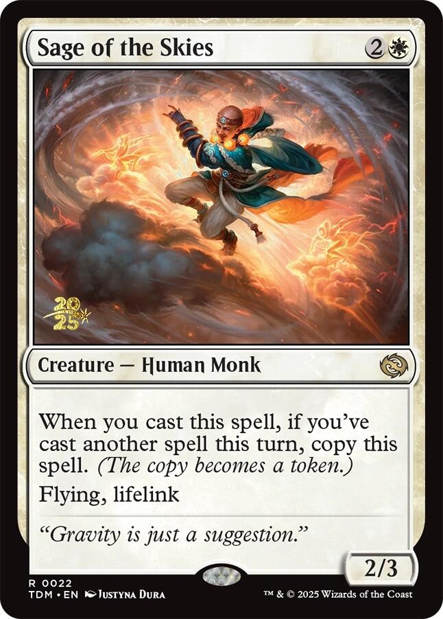 Sage of the Skies [Tarkir: Dragonstorm Prerelease Promos] | Lots Moore NSW