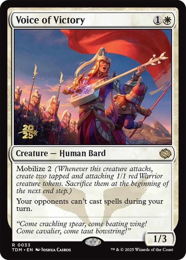 Voice of Victory [Tarkir: Dragonstorm Prerelease Promos] | Lots Moore NSW