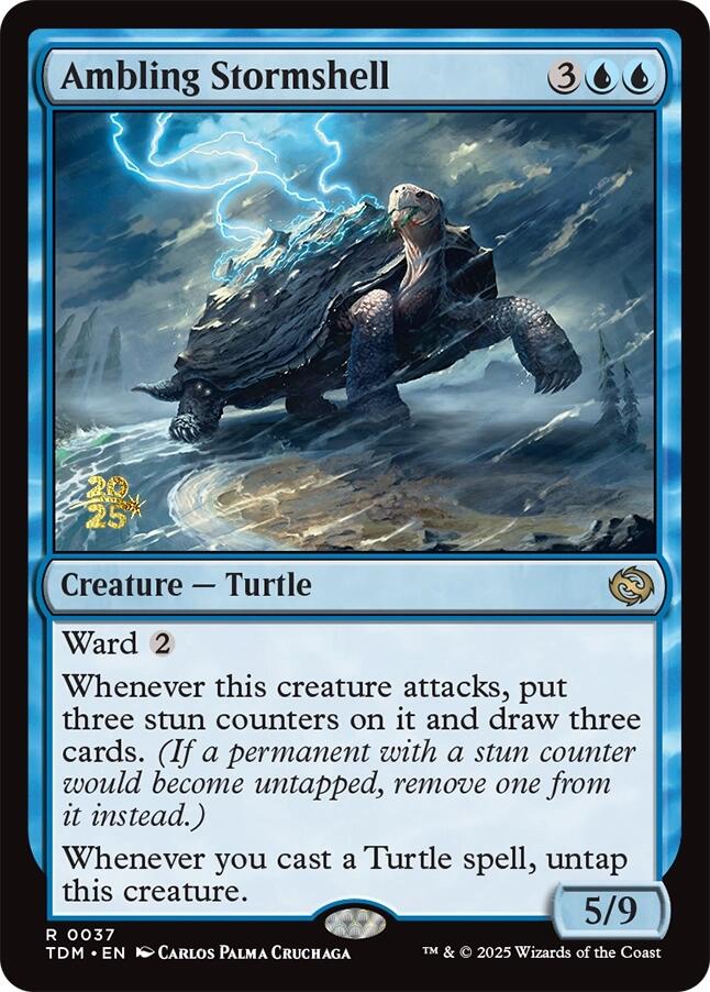 Ambling Stormshell [Tarkir: Dragonstorm Prerelease Promos] | Lots Moore NSW