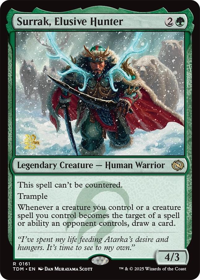 Surrak, Elusive Hunter [Tarkir: Dragonstorm Prerelease Promos] | Lots Moore NSW