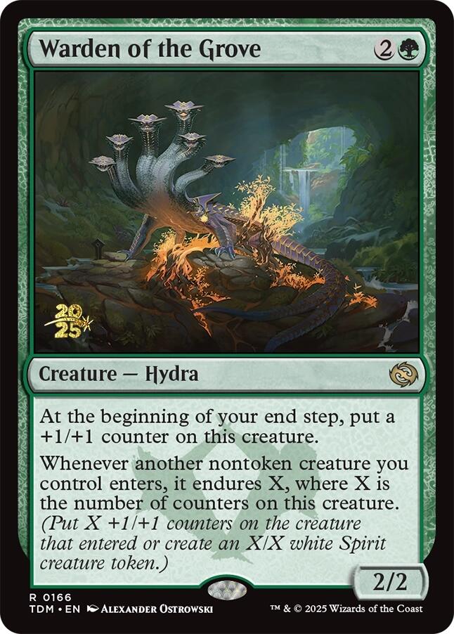 Warden of the Grove [Tarkir: Dragonstorm Prerelease Promos] | Lots Moore NSW