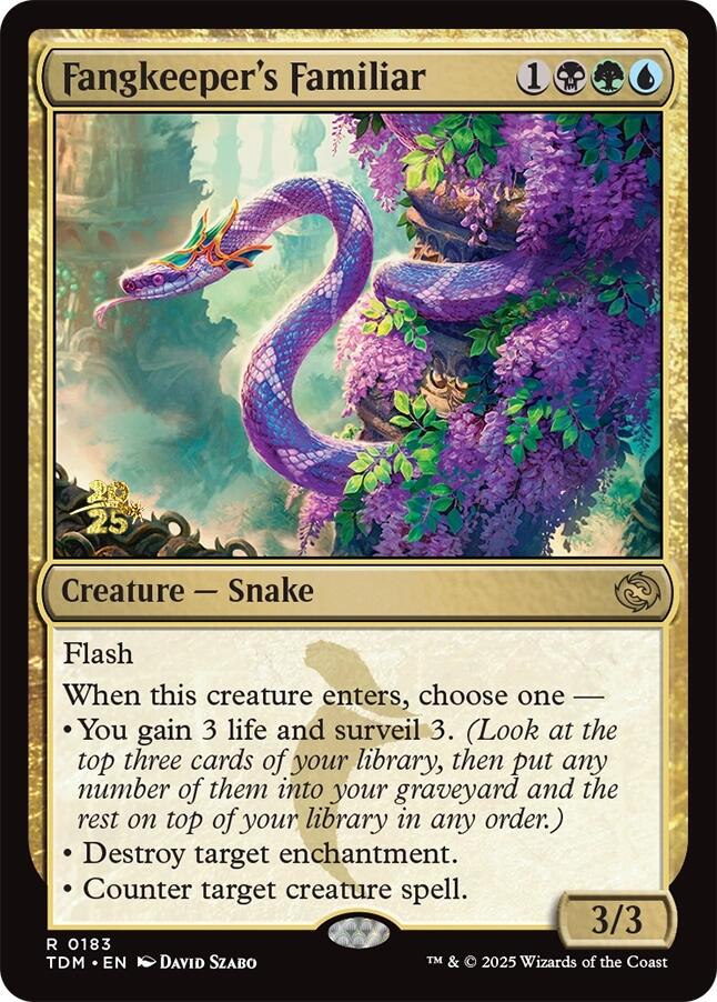 Fangkeeper's Familiar [Tarkir: Dragonstorm Prerelease Promos] | Lots Moore NSW