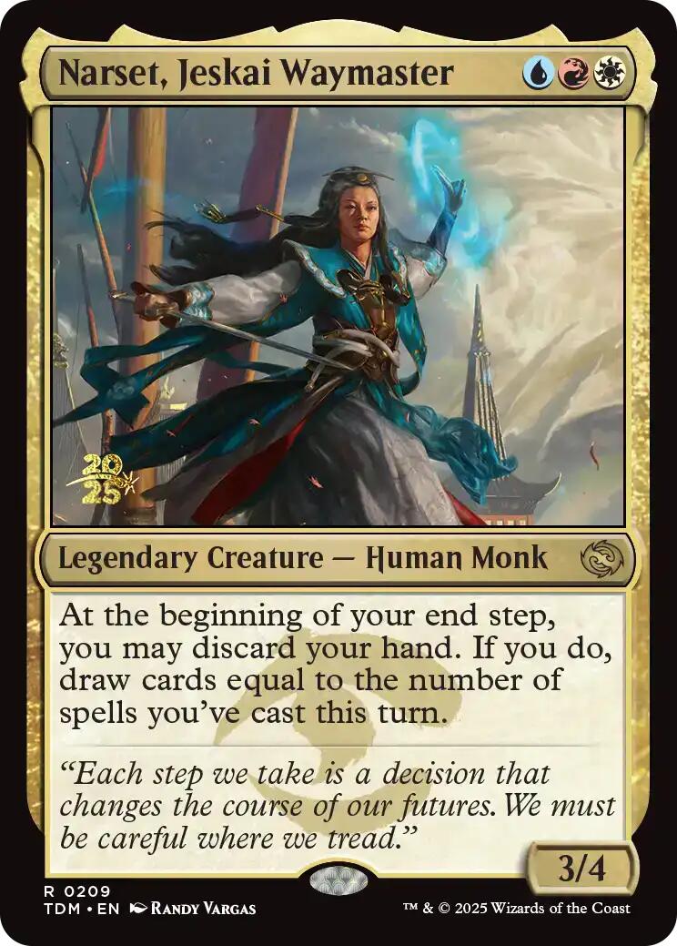 Narset, Jeskai Waymaster [Tarkir: Dragonstorm Prerelease Promos] | Lots Moore NSW