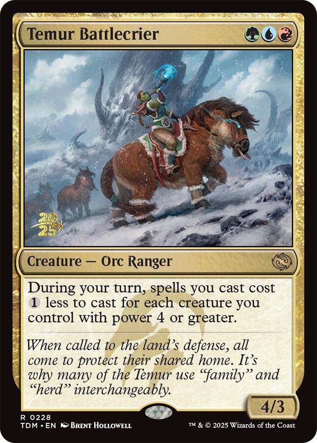 Temur Battlecrier [Tarkir: Dragonstorm Prerelease Promos] | Lots Moore NSW
