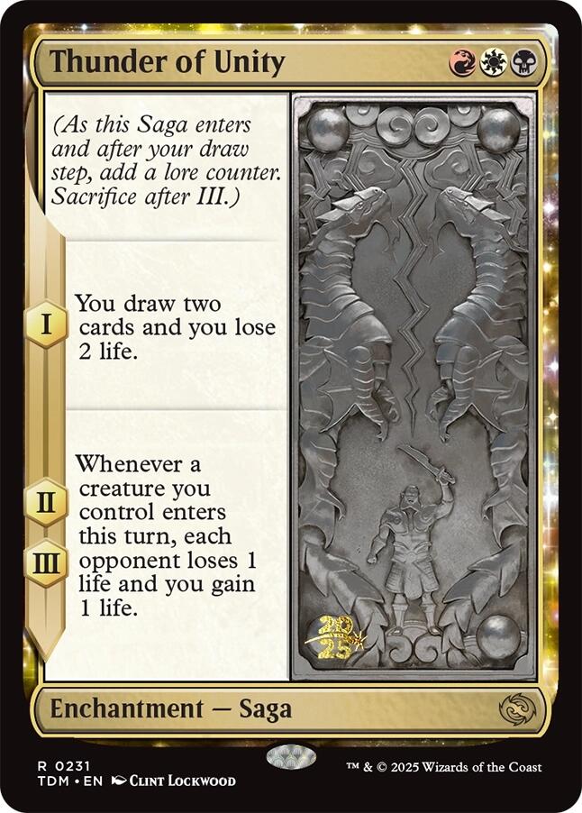 Thunder of Unity [Tarkir: Dragonstorm Prerelease Promos] | Lots Moore NSW