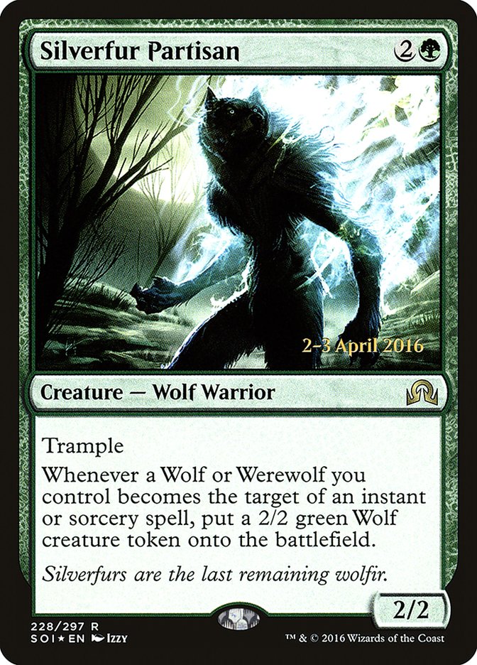 Silverfur Partisan [Shadows over Innistrad Prerelease Promos] | Lots Moore NSW