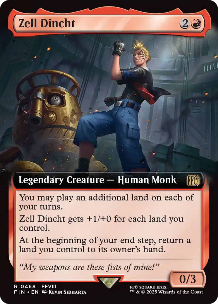 Zell Dincht (Extended Art) [FINAL FANTASY] | Lots Moore NSW