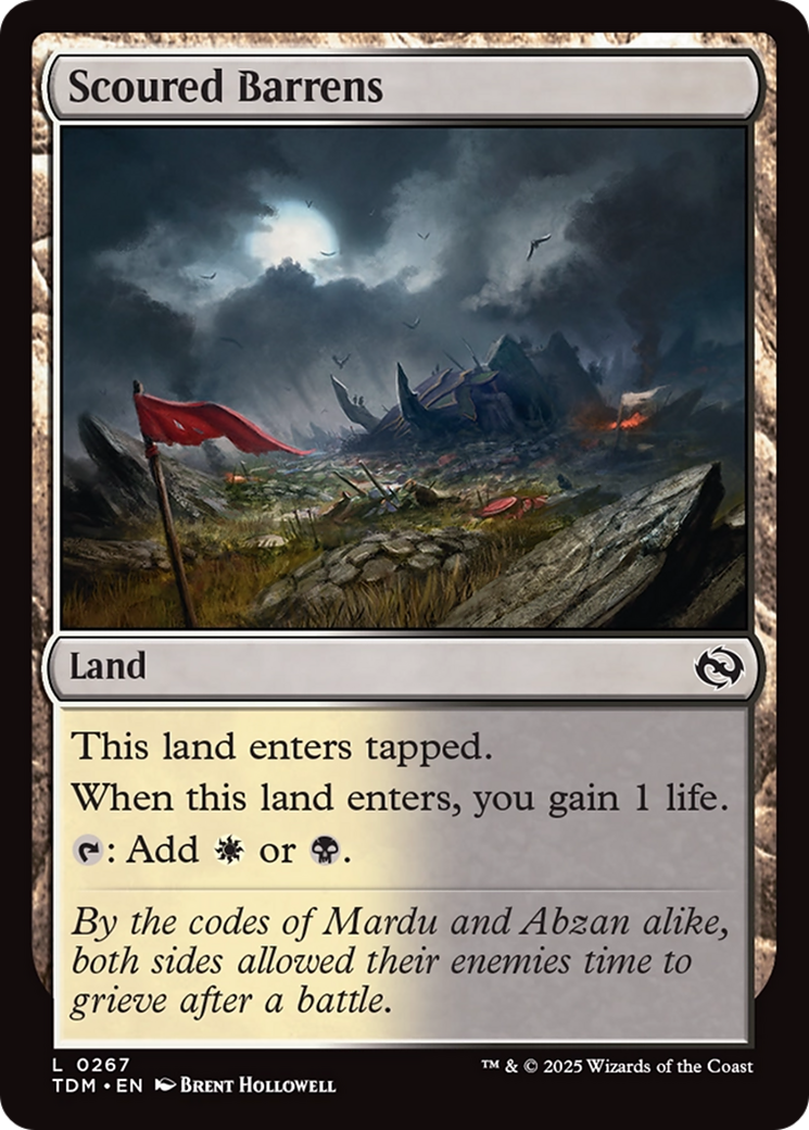 Scoured Barrens [Tarkir: Dragonstorm] | Lots Moore NSW