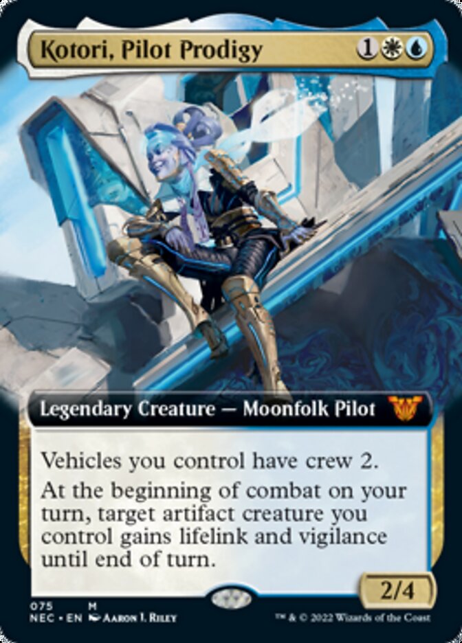 Kotori, Pilot Prodigy (Extended Art) [Kamigawa: Neon Dynasty Commander] | Lots Moore NSW