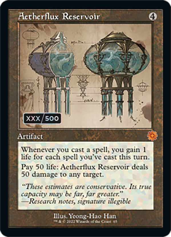 Aetherflux Reservoir (Retro Schematic) (Serialized) [The Brothers' War Retro Artifacts] | Lots Moore NSW