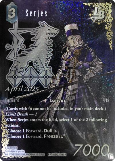 Serjes LB [Promo Cards] | Lots Moore NSW
