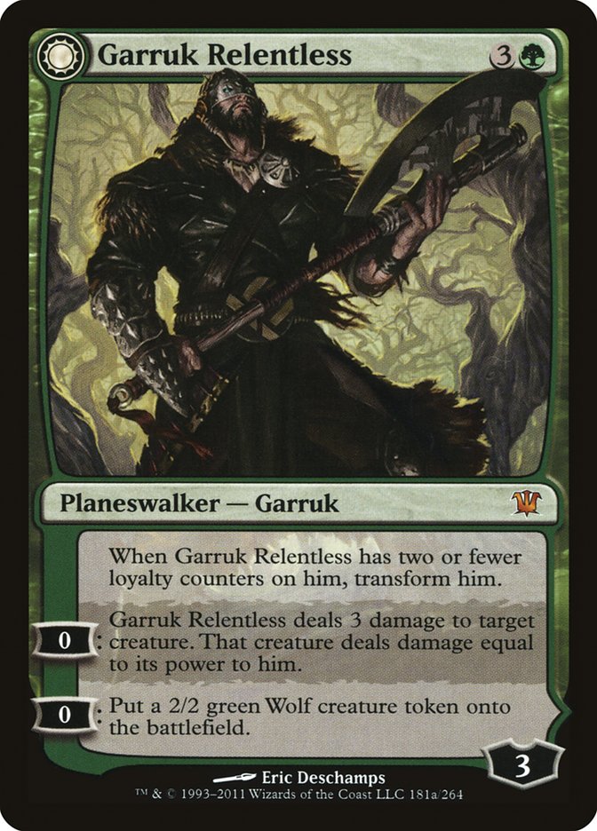 Garruk Relentless // Garruk, the Veil-Cursed [Innistrad] | Lots Moore NSW