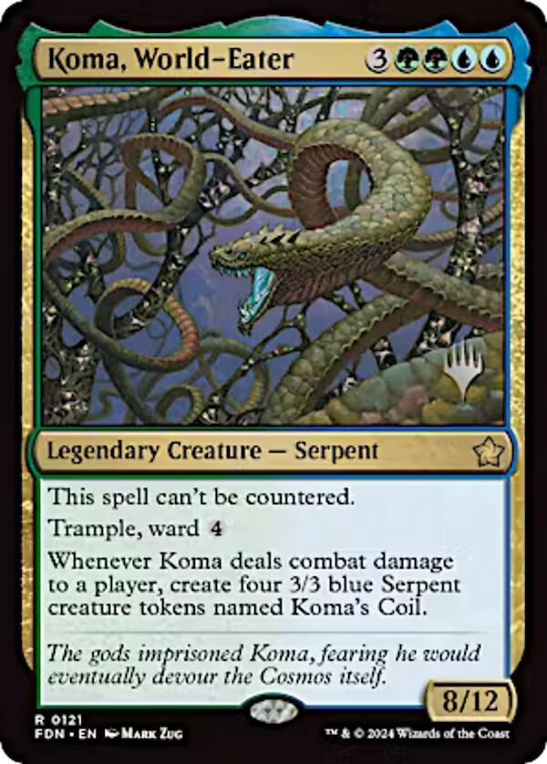 Koma, World-Eater (Promo Pack) [Aetherdrift Promos] | Lots Moore NSW