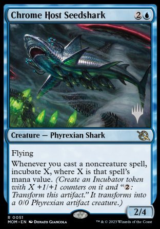 Chrome Host Seedshark (Promo Pack) [March of the Machine Promos] | Lots Moore NSW