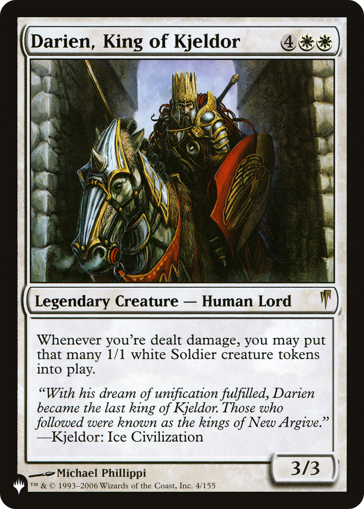 Darien, King of Kjeldor [The List] | Lots Moore NSW