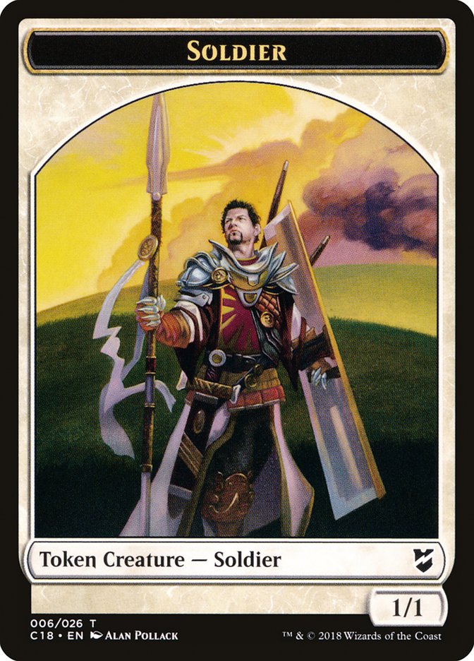 Angel // Soldier Double-Sided Token [Commander 2018 Tokens] | Lots Moore NSW