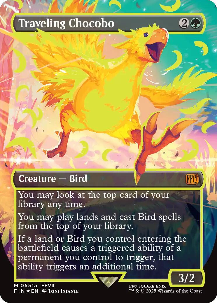 Traveling Chocobo (Borderless) (Neon Ink Yellow) [FINAL FANTASY] | Lots Moore NSW