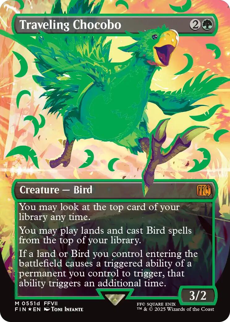 Traveling Chocobo (Borderless) (Neon Ink Green) [FINAL FANTASY] | Lots Moore NSW