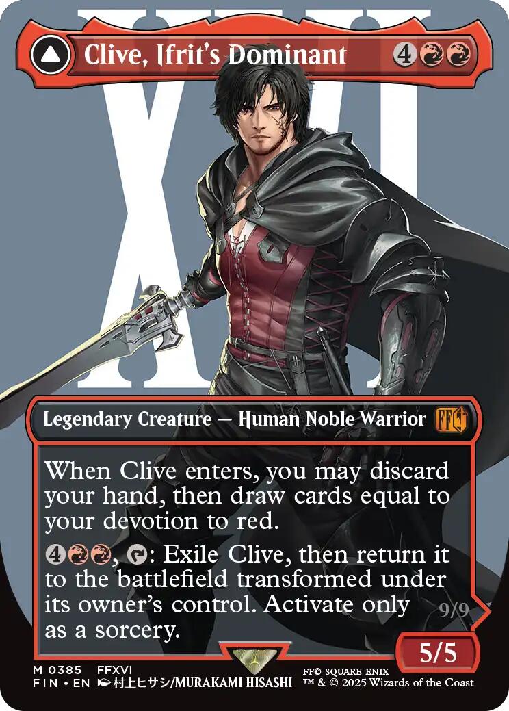 Clive, Ifrit's Dominant // Ifrit, Warden of Inferno (Borderless) (0385) [FINAL FANTASY] | Lots Moore NSW