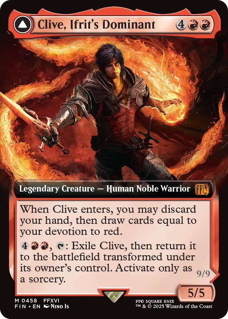 Clive, Ifrit's Dominant // Ifrit, Warden of Inferno (Extended Art) [FINAL FANTASY] | Lots Moore NSW