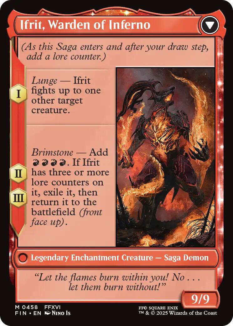 Clive, Ifrit's Dominant // Ifrit, Warden of Inferno (Extended Art) [FINAL FANTASY] | Lots Moore NSW