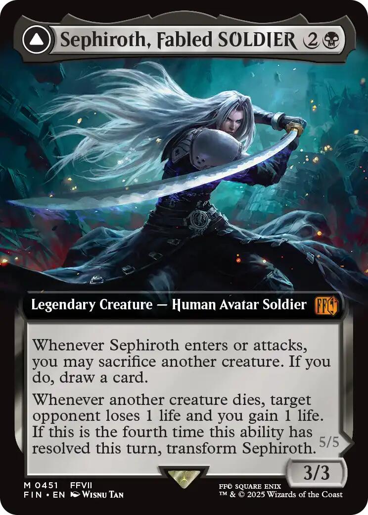 Sephiroth, Fabled SOLDIER // Sephiroth, One-Winged Angel (Extended Art) [FINAL FANTASY] | Lots Moore NSW