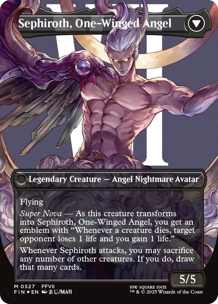 Sephiroth, Fabled SOLDIER // Sephiroth, One-Winged Angel (Borderless) (Surge Foil) [FINAL FANTASY] | Lots Moore NSW