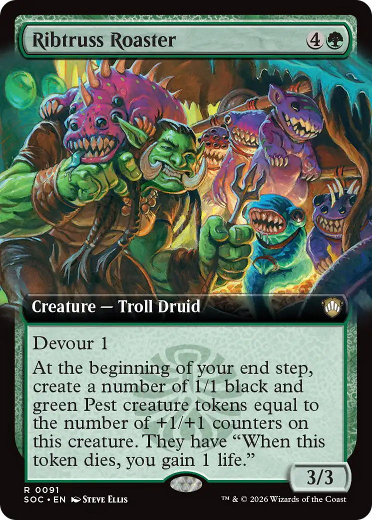 Ribtruss Roaster (Extended Art) [Secrets of Strixhaven Commander] | Lots Moore NSW