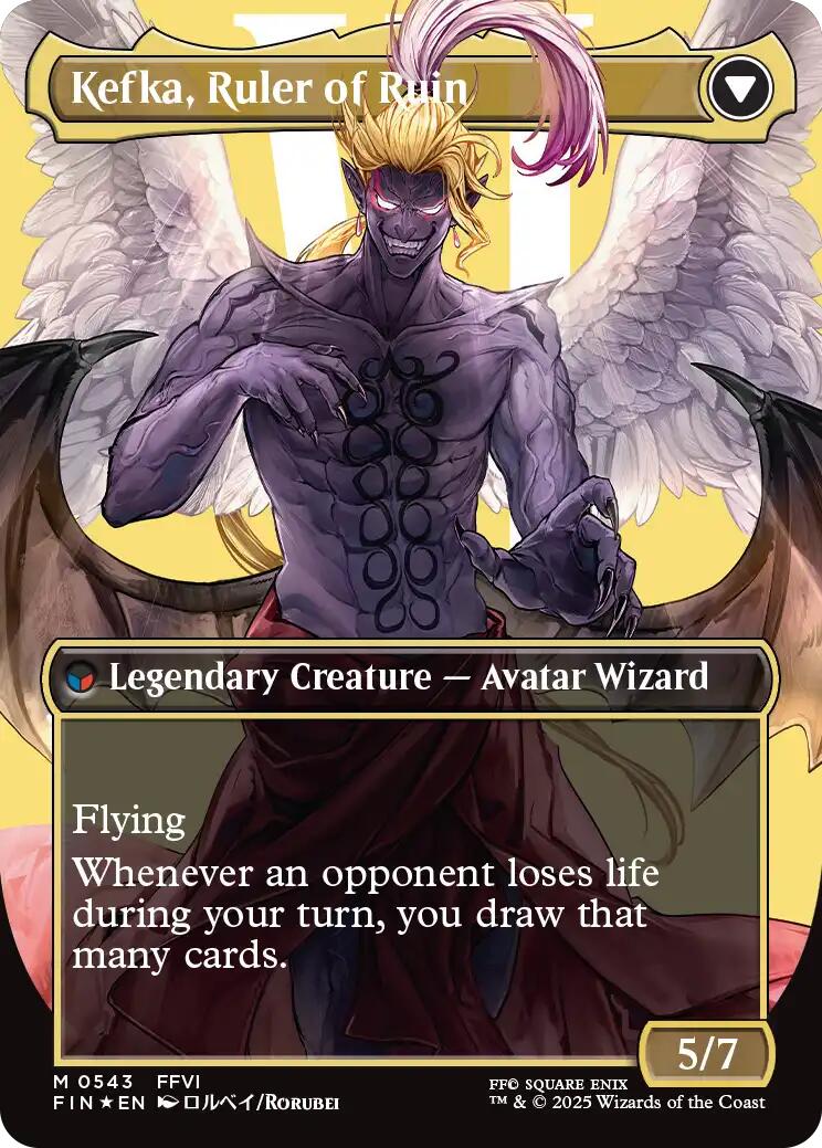Kefka, Court Mage // Kefka, Ruler of Ruin (Borderless) (Surge Foil) [FINAL FANTASY] | Lots Moore NSW