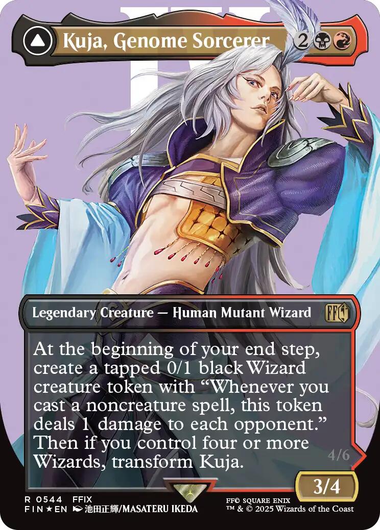 Kuja, Genome Sorcerer // Trance Kuja, Fate Defied (Borderless) (Surge Foil) [FINAL FANTASY] | Lots Moore NSW