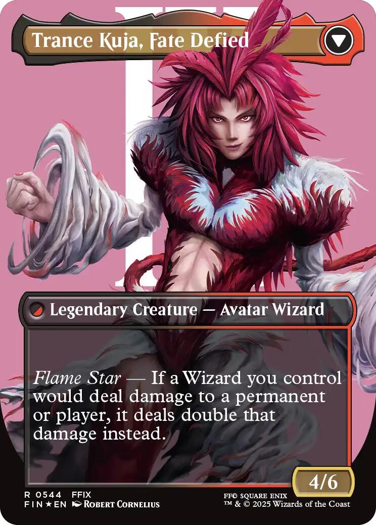 Kuja, Genome Sorcerer // Trance Kuja, Fate Defied (Borderless) (Surge Foil) [FINAL FANTASY] | Lots Moore NSW