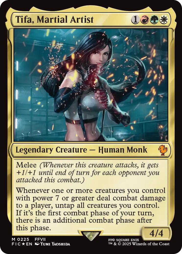 Tifa, Martial Artist (Surge Foil) [FINAL FANTASY Commander] | Lots Moore NSW