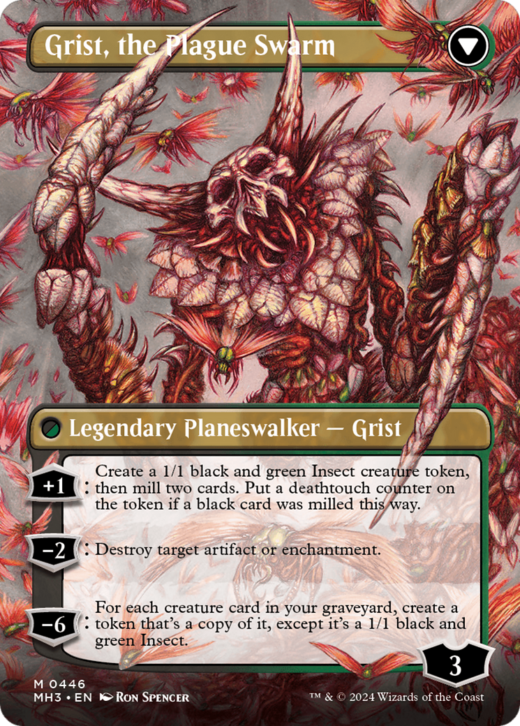 Grist, Voracious Larva // Grist, the Plague Swarm (Borderless) [Modern Horizons 3] | Lots Moore NSW