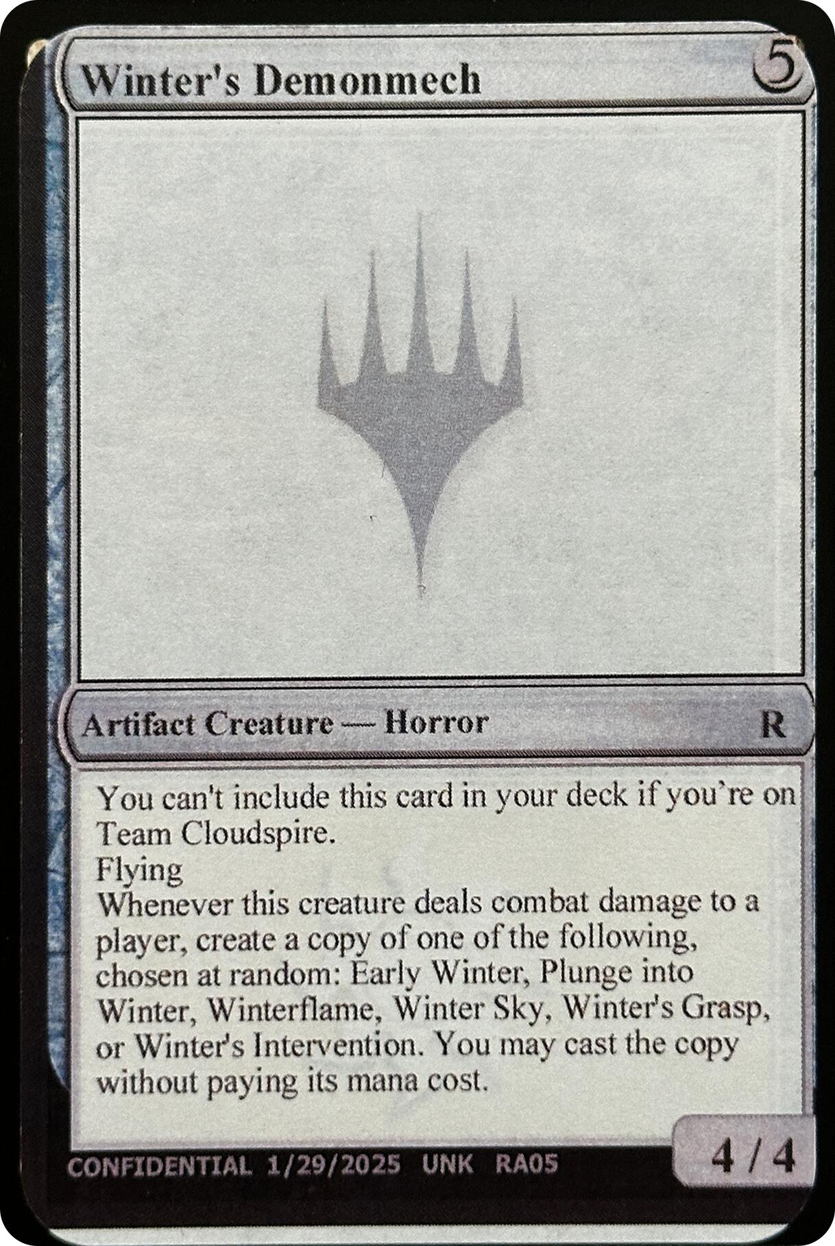 Winter's Demonmech [Unknown Event] | Lots Moore NSW