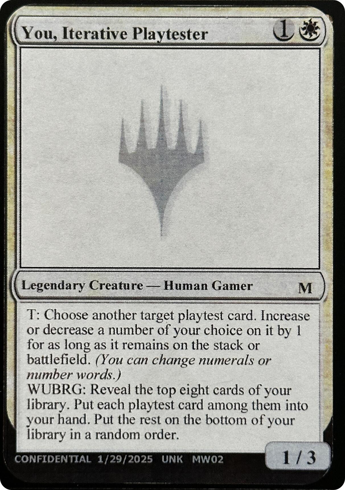 You, Iterative Playtester [Unknown Event] | Lots Moore NSW