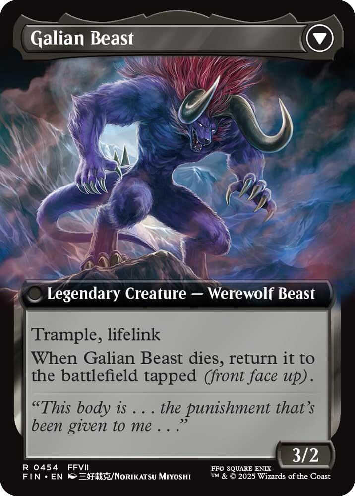 Vincent Valentine // Galian Beast (Extended Art) [FINAL FANTASY] | Lots Moore NSW