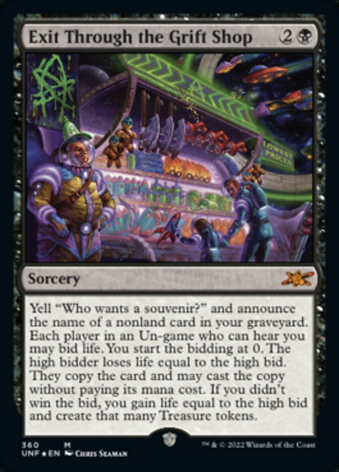 Exit Through the Grift Shop (Galaxy Foil) [Unfinity] | Lots Moore NSW