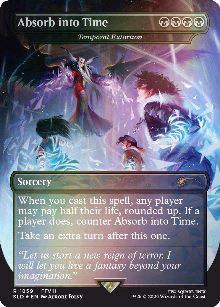 Absorb into Time - Temporal Extortion (Rainbow Foil) [Secret Lair Drop Series] | Lots Moore NSW