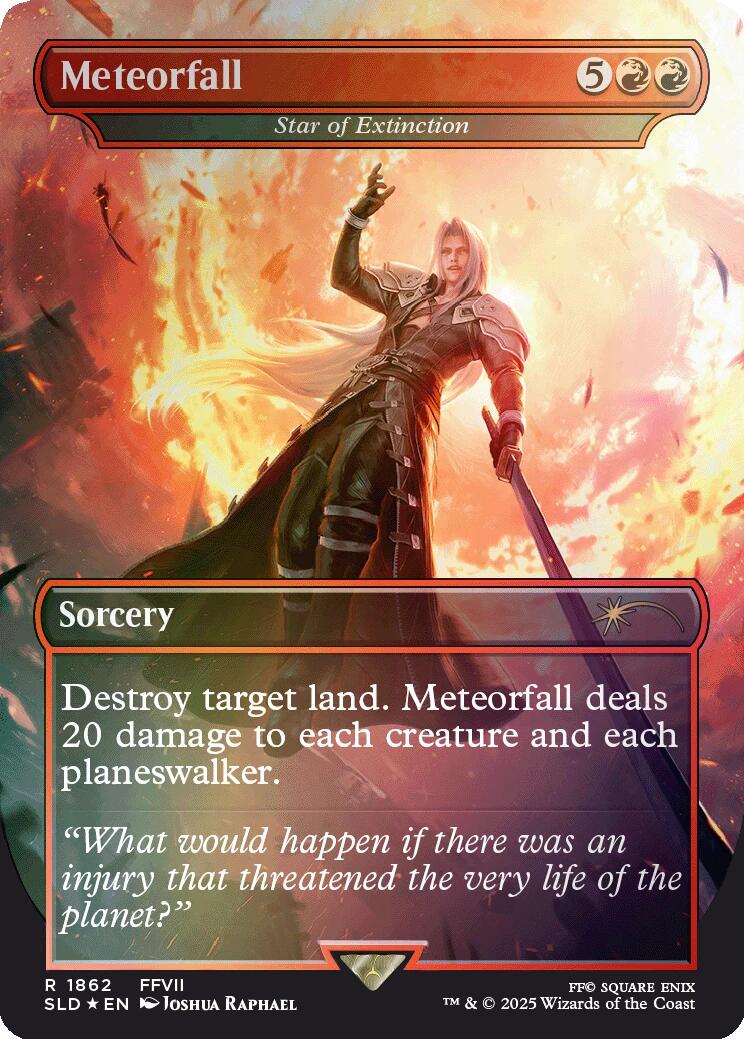Meteorfall - Star of Extinction (Rainbow Foil) [Secret Lair Drop Series] | Lots Moore NSW